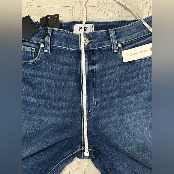 PAIGE Anessa High Rise Straight Leg Jeans Arpeggio Wash Size 28 NWT $249 - Picture 11 of 13